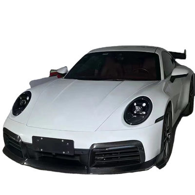 ポルシェ 911 992 カーボンファイバーボディキット 911 992 アップグレードされたブラススタイル フロントショベルディフューザー スポイラーボディキット