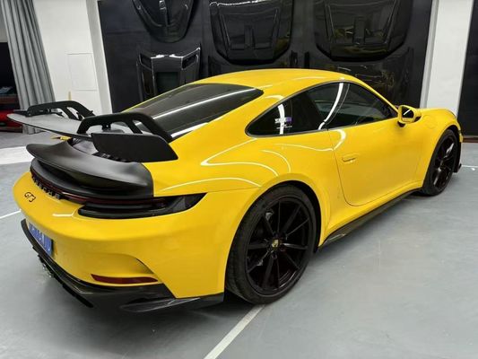 ポルシェ992 カーボンファイバーボディ キット992 GT3 スタイル フロントとバック バンパー サイドスカート スポイラーハッド
