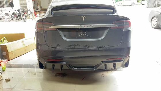テスラモデルX カーボンファイバーボディキットモデルX カーボンファイバーフロントリップディフューザー スポイラーフッドホイールアーチ ワイドボディキット