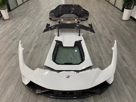 Lamborghini LP580 LP610 カーボンファイバーボディキット LP580 LP610 改良されたLP640スタイル フロントとリア バンパー スポイラー フード