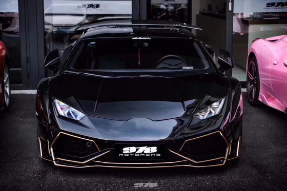 ランボルギーニ LP580 LP610 カーボンファイバー ワイドボディキット LP580 LP610 改良されたPDスタイル フロントとリア バンパースポイラー ワイドボディ