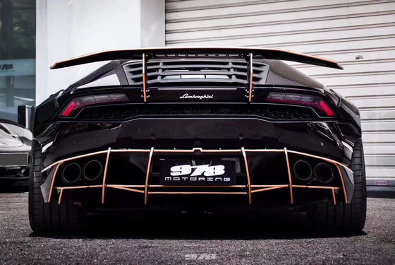 ランボルギーニ LP580 LP610 カーボンファイバー ワイドボディキット LP580 LP610 改良されたPDスタイル フロントとリア バンパースポイラー ワイドボディ