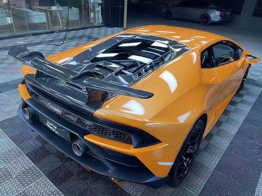 オートパーツ カーボンファイバー スポイラー ランボルギーニ HURACAN LP610 580 EVO パフォーマンスタイルのアップグレード カーボンファイバー テイル スポイラー