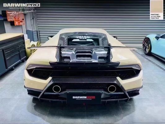 オートパーツ カーボンファイバー スポイラー ランボルギーニ HURACAN LP610 580 EVO パフォーマンスタイルのアップグレード カーボンファイバー テイル スポイラー