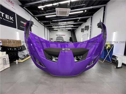 ドライカーボンファイバー カーボンファイバー ボディキット ランボルギーニ フラクアン STO フラクアン STO アップグレード OEM スタイル フロントショベルディフューザー ボディキット