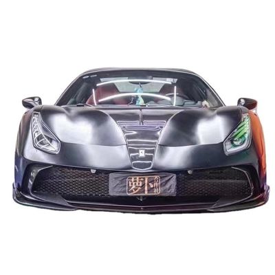 フェラーリ 488 カーソリーキット 488 アップグレードされたMSYスタイル フロントとリア バンパースポイラー カーボンファイバー カーソリーキット