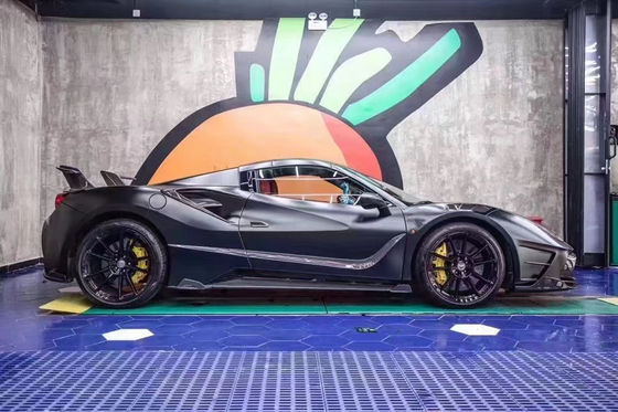 フェラーリ 488 カーソリーキット 488 アップグレードされたMSYスタイル フロントとリア バンパースポイラー カーボンファイバー カーソリーキット
