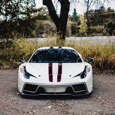 フェラーリ 458 カーボンファイバーボディキット 458 改良されたVORSスタイル フロントとバック バンパースポイラーサイドスカート ボディキット