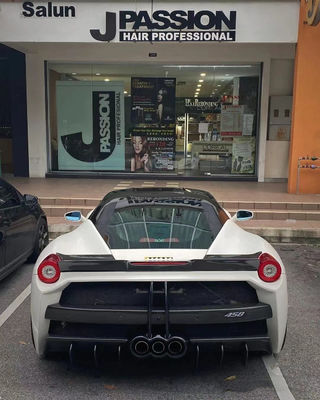 フェラーリ 458 カーソリ キット 458 改良 ミシャ スタイル フロントとバック バンパー サイド スカート フード スポイラー カーソリ キット