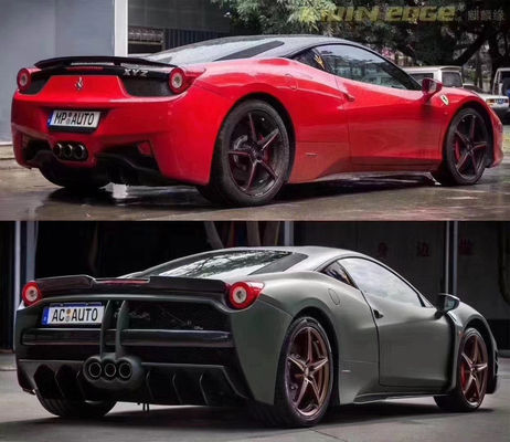 フェラーリ 458 カーソリ キット 458 改良 ミシャ スタイル フロントとバック バンパー サイド スカート フード スポイラー カーソリ キット