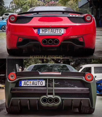 フェラーリ 458 カーソリ キット 458 改良 ミシャ スタイル フロントとバック バンパー サイド スカート フード スポイラー カーソリ キット