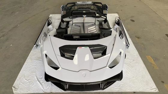 STP カーボンファイバー ボディキット ランボルギーニ・フラクアン LP580 LP610 カーボンファイバー フロントとリア バンパー スポイラー フード