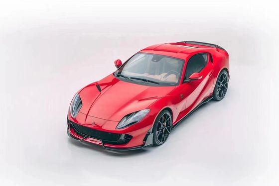 フェラーリ 812 カーボンファイバーボディキット 812 アップグレードされた MSY スタイル カーボンファイバー フロント リップ ディフューザー スポイラー ボディキット