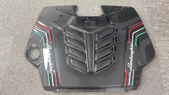 2019年 ブラックランボルギーニ ボディキット ドライカーボンファイバー エンジン インテリアガード シールド