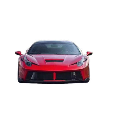 フェラーリ 458 カーボンファイバーボディキット 458 改良されたPDスタイル フロントとリア バンパースポイラー フード ボディキット