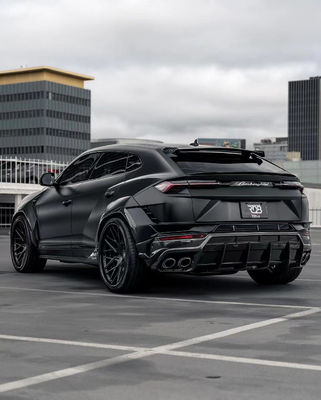 黒のランボルギーニ ボディ URUS 改良 1016 フード スポイラー ワイド ボディキット