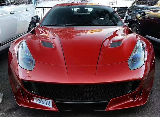フェラーリ F12 カーボンファイバー フード F12 アップグレードされた TDF スタイル カーボンファイバー フード ボディキット