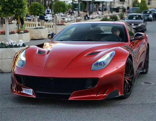 フェラーリ F12 カーボンファイバー フード F12 アップグレードされた TDF スタイル カーボンファイバー フード ボディキット