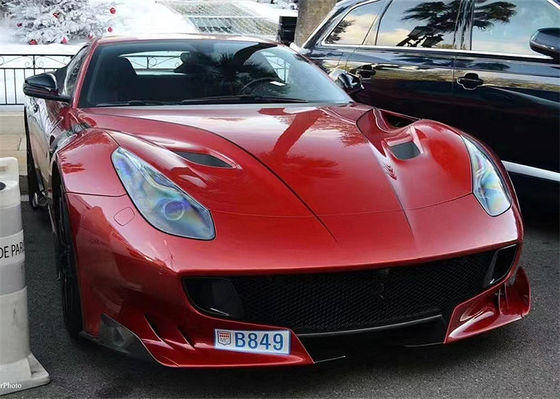 フェラーリ F12 カーボンファイバー フード F12 アップグレードされた TDF スタイル カーボンファイバー フード ボディキット