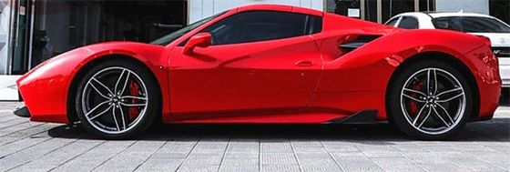 フェラーリ 488 カーボンファイバー ボディキット 488 アップグレード カプリストスタイル カーボンファイバー フロント リップ ディフューザー スポイラー