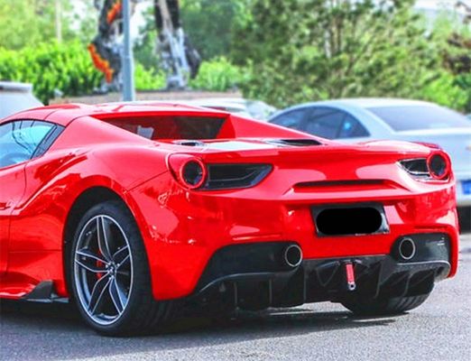 フェラーリ 488 カーボンファイバー ボディキット 488 アップグレード カプリストスタイル カーボンファイバー フロント リップ ディフューザー スポイラー