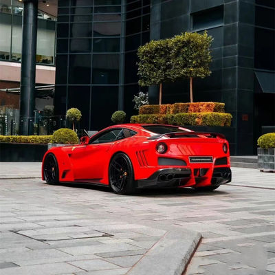 フェラーリ F12 カーボンファイバー ワイドボディキット F12 アップグレード NOtc N-Largos スタイルのバックバンパー カーボンファイバー ワイドボディキット