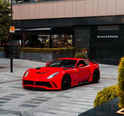 フェラーリ F12 カーボンファイバー ワイドボディキット F12 アップグレード NOtc N-Largos スタイルのバックバンパー カーボンファイバー ワイドボディキット