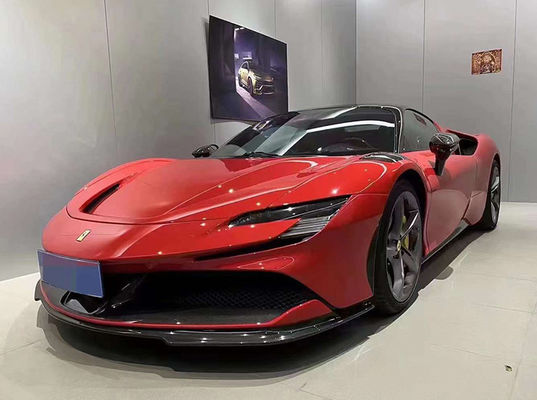 フェラーリ SF90 ドライカーボンファイバー ボディキット SF90 RH スタイル カーボンファイバー フロント リップ ディフューザー スポイラー サイド スカート ボディキット