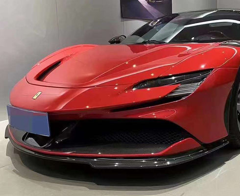 フェラーリ SF90 ドライカーボンファイバー ボディキット SF90 RH スタイル カーボンファイバー フロント リップ ディフューザー スポイラー サイド スカート ボディキット