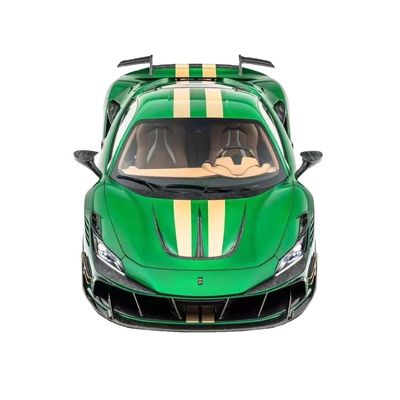 フェラーリ F8 カーボンファイバー ボディキット F8 アップグレード MSY スタイル フロントとリア バンパー スポイラー フード ボディキット