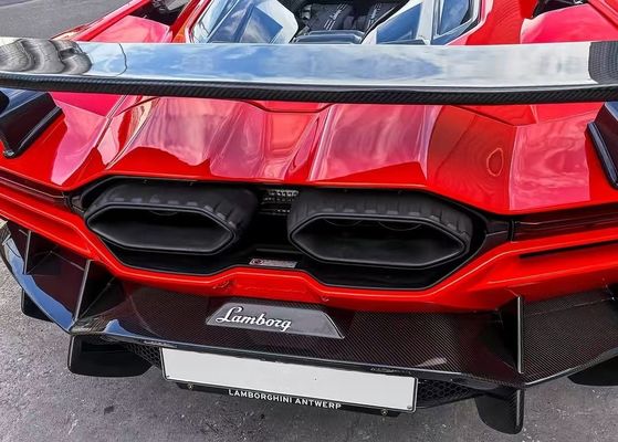レブエルト・ランボルギーニ ボディキット DMCスタイル レッドカーボンファイバー スポイラー翼