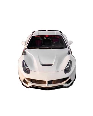 フェラーリ F12 カーボンファイバーボディキット F12 SVR スタイルの前後バンパースポイラーをフードフェンダーでアップグレード