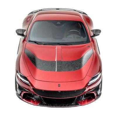 フェラーリ・ロマ用 カーボンファイバー・ボディキット ロマアップグレード MSYスタイル フロント・リア バンパー・スポイラー・フード ボディキット