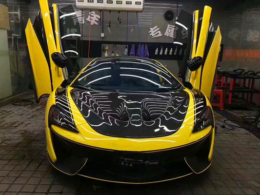 マクラーレン 570S 540C 650S 600LT 高品質の炭素繊維 改良されたP1スタイル ドライカーボン繊維 フード フード