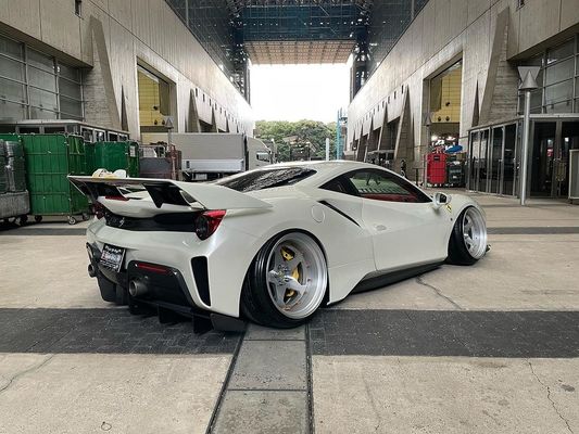 カーボンファイバー ワイドボディ フェアレディ 488ピスタ スポイラー カーボンファイバー スポイラー ウイング
