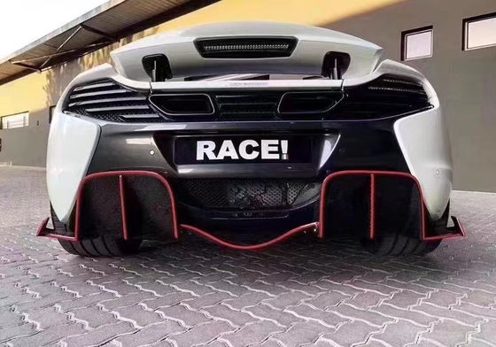 マクラーレン MP4-12C 625C 650S カーボンファイバーボディキットアップグレード 675LT スタイルのサイドスカート バックディフューザー