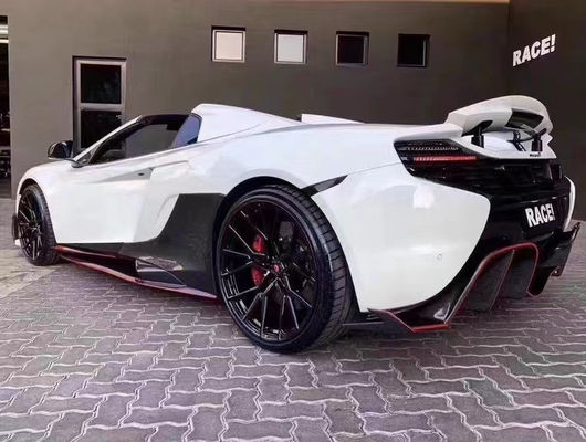 マクラーレン MP4-12C 625C 650S カーボンファイバーボディキットアップグレード 675LT スタイルのサイドスカート バックディフューザー