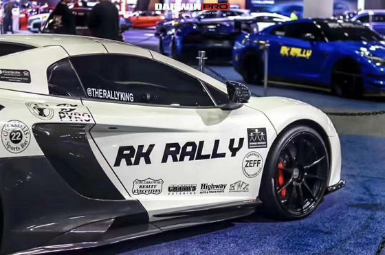 マクラーレン MP4-12C 625C 650S カーボンファイバーボディキットアップグレード 675LT スタイルのサイドスカート バックディフューザー