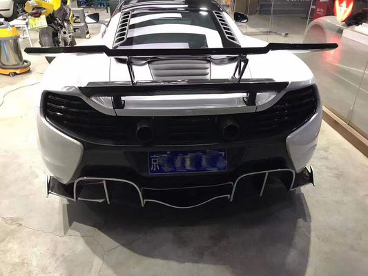 マクラーレン MP4-12C 625C 650S カーボンファイバーボディキットアップグレード 675LT スタイルのサイドスカート バックディフューザー