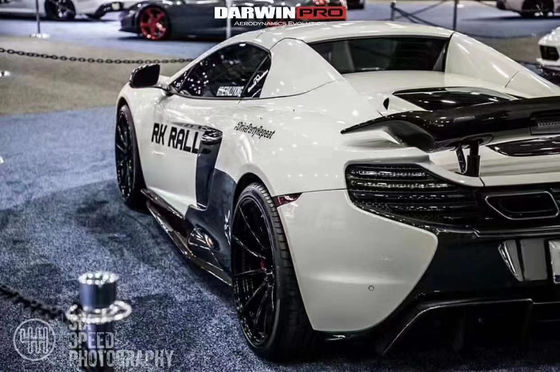 マクラーレン MP4-12C 625C 650S カーボンファイバーボディキットアップグレード 675LT スタイルのサイドスカート バックディフューザー