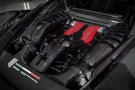 488 フェラーリ ボディキット ドライ カーボンファイバー エンジンシールド OEM カーボンファイバー オイルキャップ