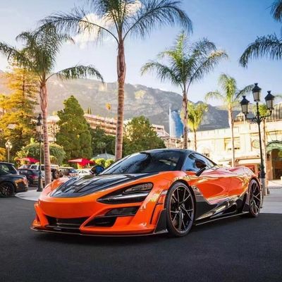 マクラーレン720向け ドライカーボンファイバー カーボンファイバー ボディキット720 改良されたMSYスタイル フロントとリア バンパー スポイラー フード