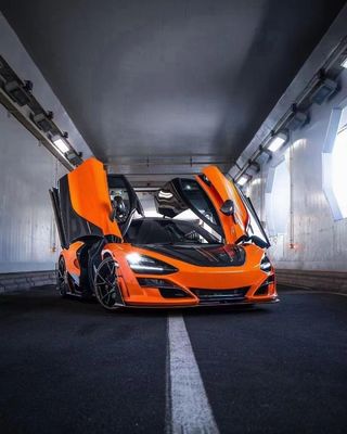 マクラーレン720向け ドライカーボンファイバー カーボンファイバー ボディキット720 改良されたMSYスタイル フロントとリア バンパー スポイラー フード