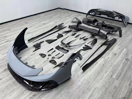 ブルー F8 フェラーリ ボディキット F8 MSYスタイル フロント バンパー リップ ボディキット スポイラー サイドスカート