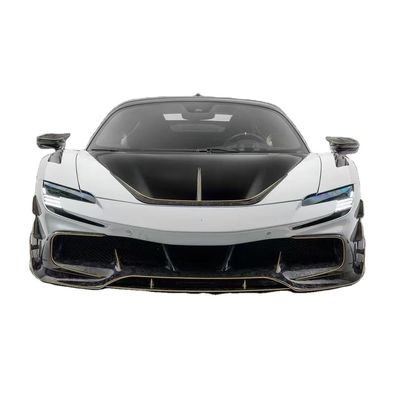 SF90 フェラーリ ボディキット MSYスタイル カーボンファイバー バンパー リップスポイラー サイドスカート