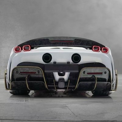 SF90 フェラーリ ボディキット MSYスタイル カーボンファイバー バンパー リップスポイラー サイドスカート