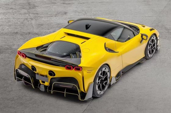 SF90 フェラーリ ボディキット MSYスタイル カーボンファイバー バンパー リップスポイラー サイドスカート