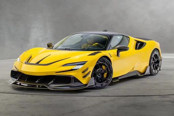 SF90 フェラーリ ボディキット MSYスタイル カーボンファイバー バンパー リップスポイラー サイドスカート