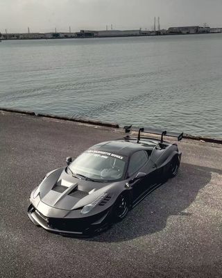 458 フェラーリ ボディキット LBスタイル フロント・アンド・リア・バンパー 2011 - 2014 フード・スポイラー