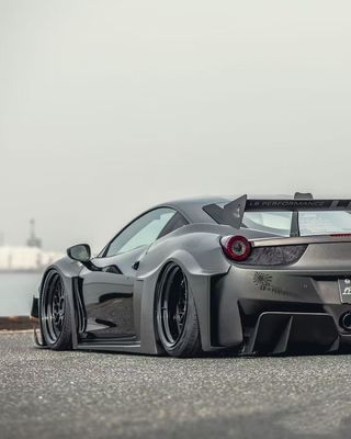 458 フェラーリ ボディキット LBスタイル フロント・アンド・リア・バンパー 2011 - 2014 フード・スポイラー